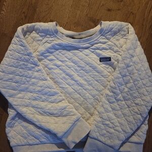 Patagonia Quilted Cream Sweatshirt